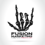 Fusion Marketing Brand Logo v5 (Black)