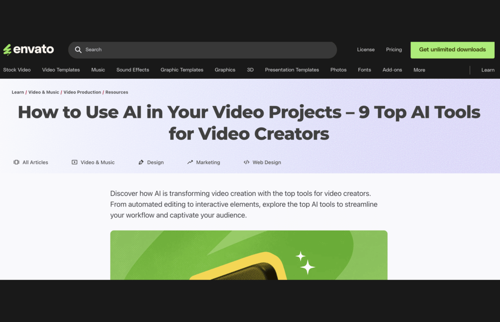 video editing va envato